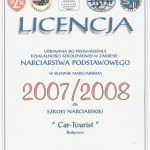 Licencja Stowarzyszenia Instruktorów i Trenerów Narciarstwa Polskiego Związku Narciarskiego 2007/2008
