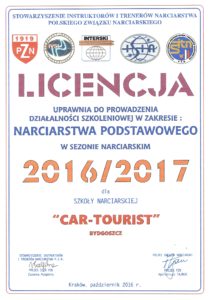 Licencja SiTN 2016/2017 - Cartourist